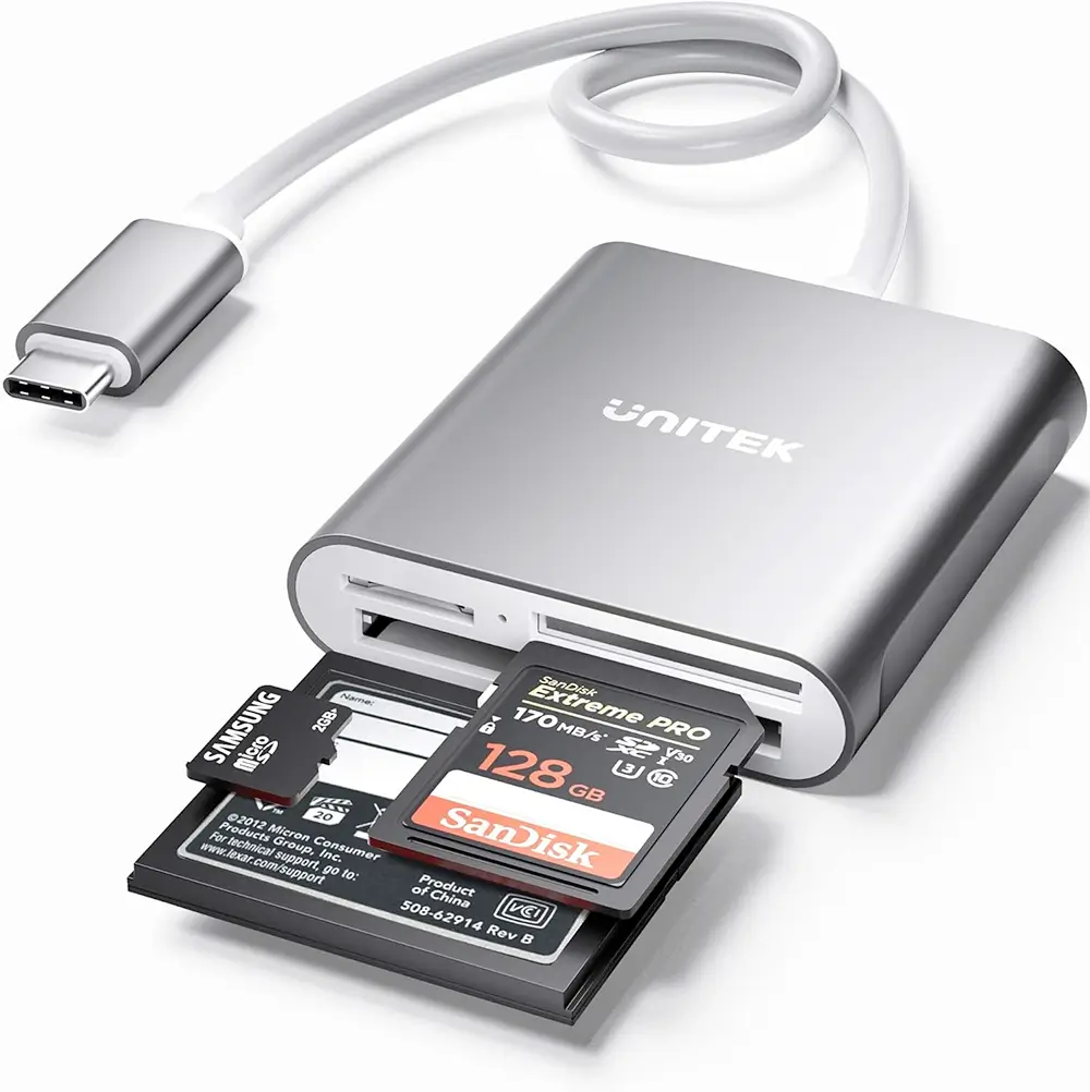 Unitek 3-Slot Memory Card Reader