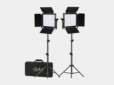 GVM 800D-RGB LED Light Panel (2-Light Kit)