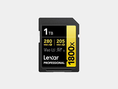 Memory Cards & Accessories | Lexar 1TB Professional 1800x UHS-II