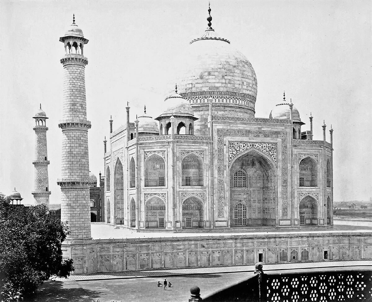 Photograph of the Taj Mahal.  1860s<p>© Samuel Bourne</p>