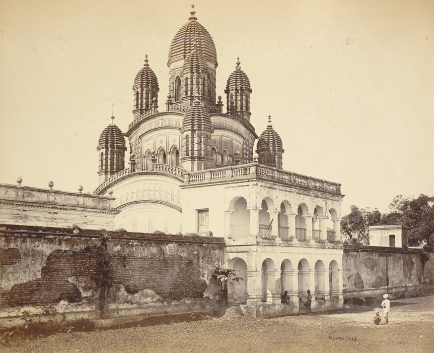 Photograph of Ramnath temple of Newalipore from Views of Calcutta and Barrackpore<p>© Samuel Bourne</p>