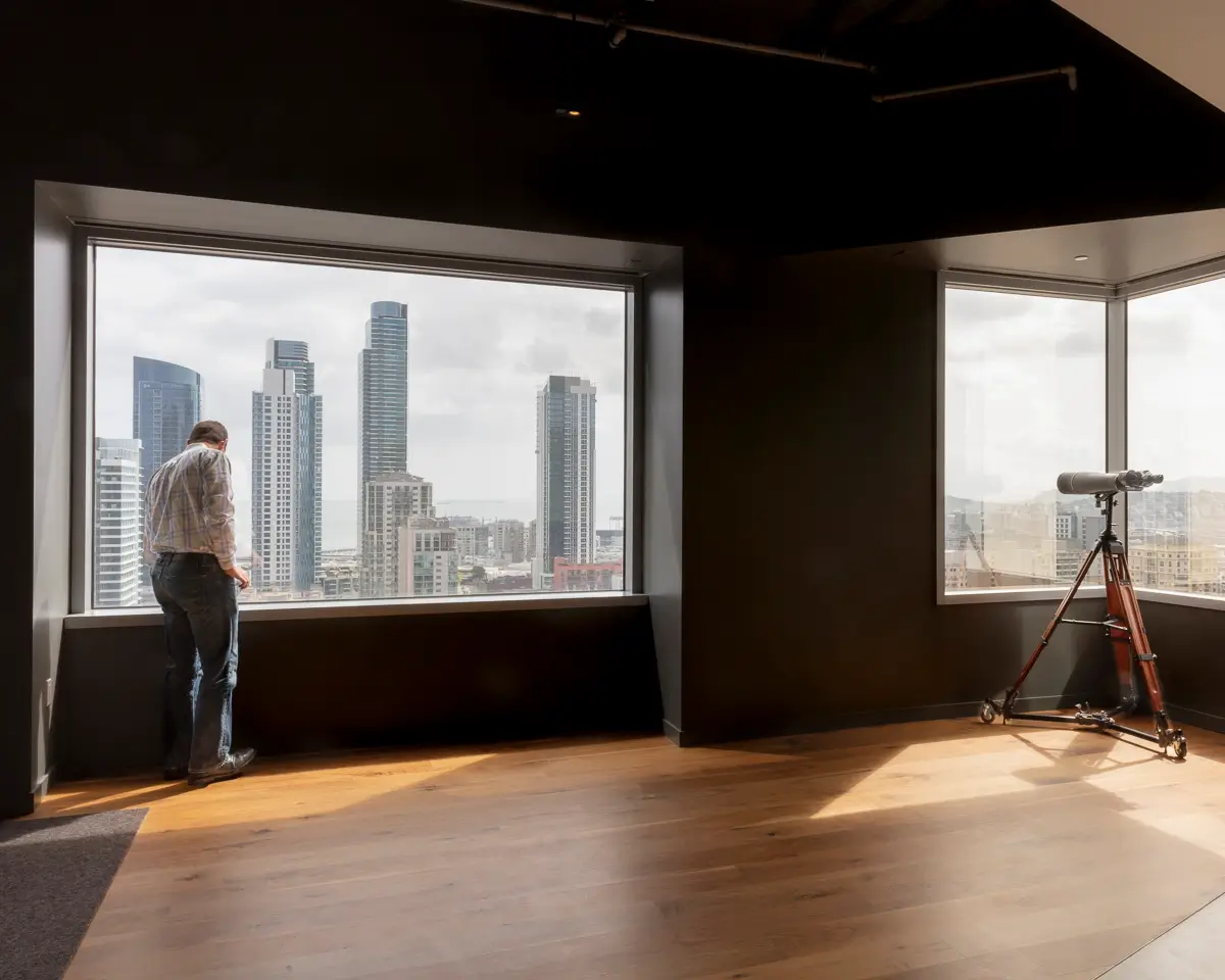 Man at the Window, Salesforce Offices, 2016<p>© Janet Delaney</p>