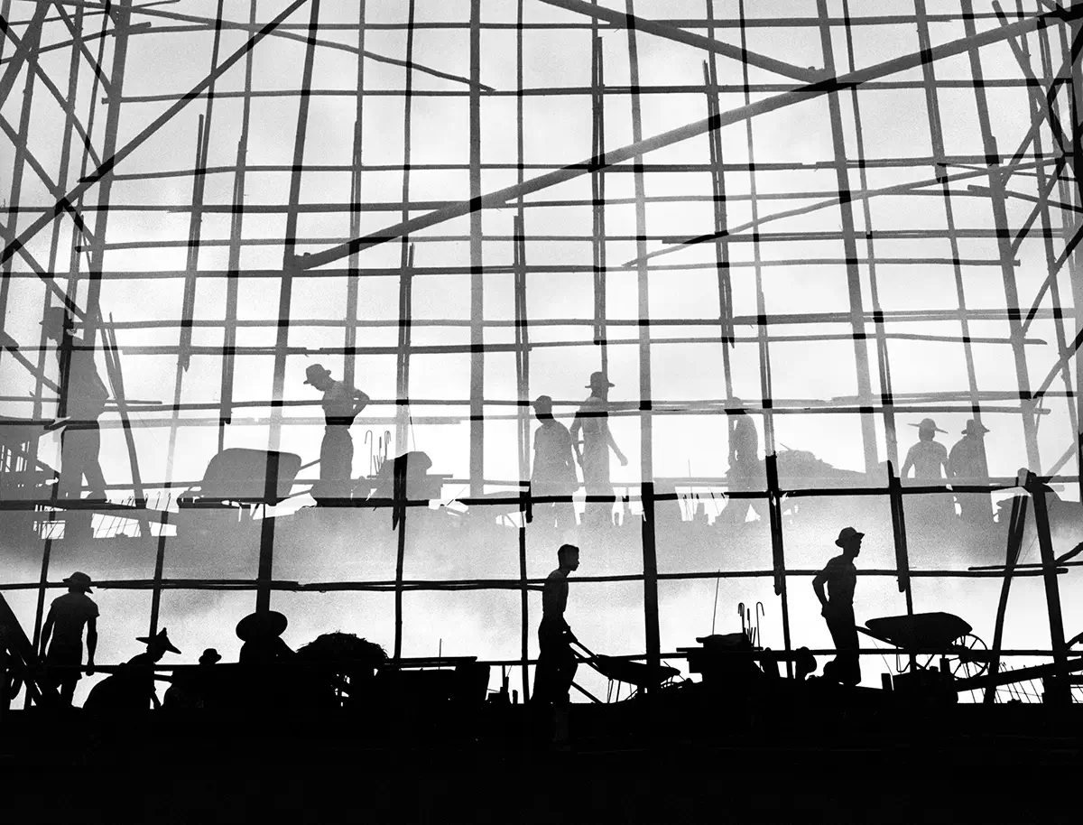 Blue Lotus Gallery, Fan Ho 何藩, Construction, Hong Kong 1957<p>© Fan Ho</p>