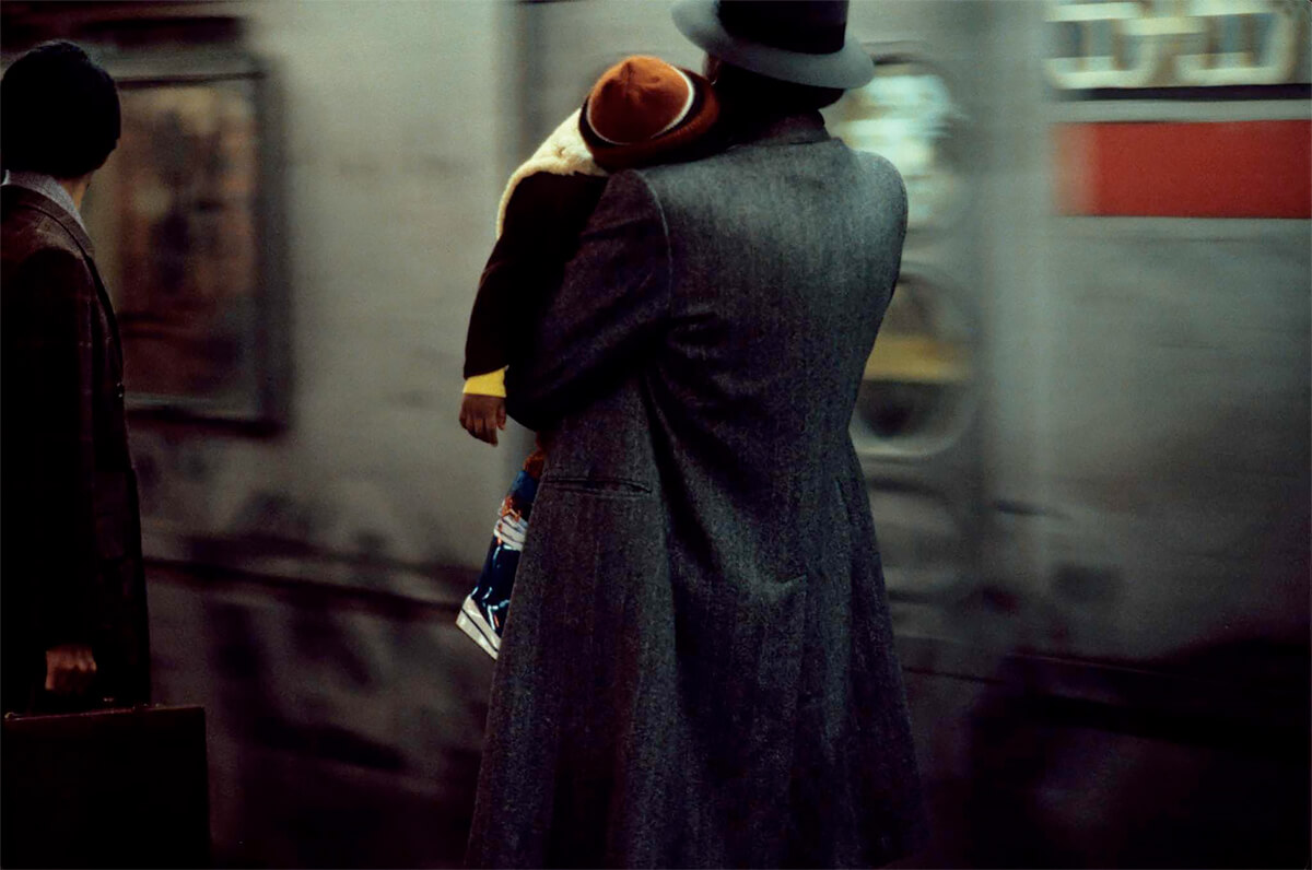  1984, New York, father and son in the subway<p>© Frank Horvat</p>