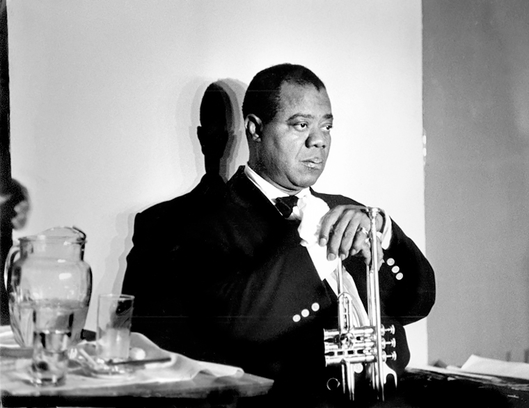 Louis Armstrong, Paris, 1960<p>© Herman Leonard</p>