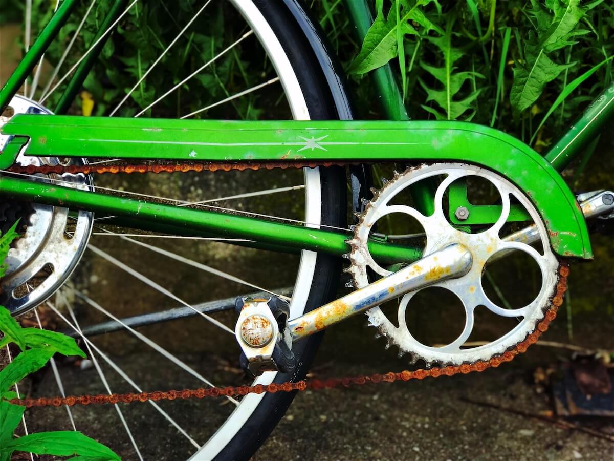 Green bike & weeds<p>© Julia Nathanson</p>