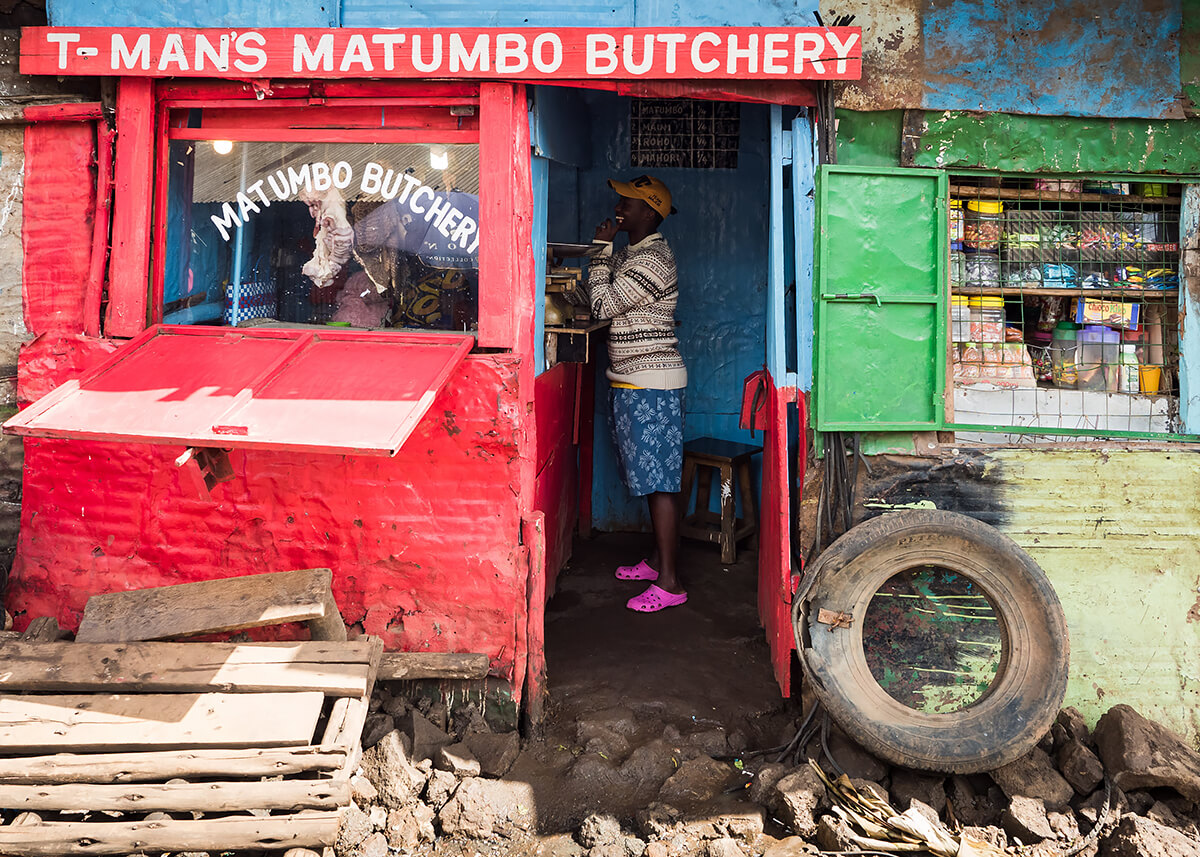 T-Mans Matumbo (Stomach) Butchery, Kibera<p>© Betty Press</p>