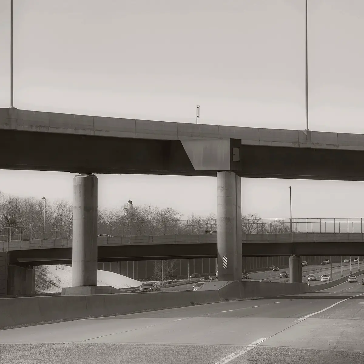 Black White and Gray - Jersey Overpass<p>© Peter Ydeen</p>